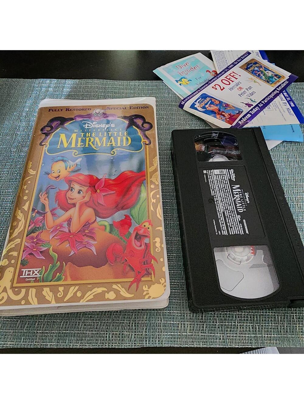 Disney The Little Mermaid VHS Fully Restored Walt Disney Masterpiece Collection